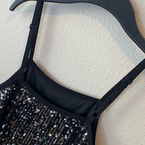 Art Class Little Black Sequins Dress Size L 10/12 - Picture 5 of 9